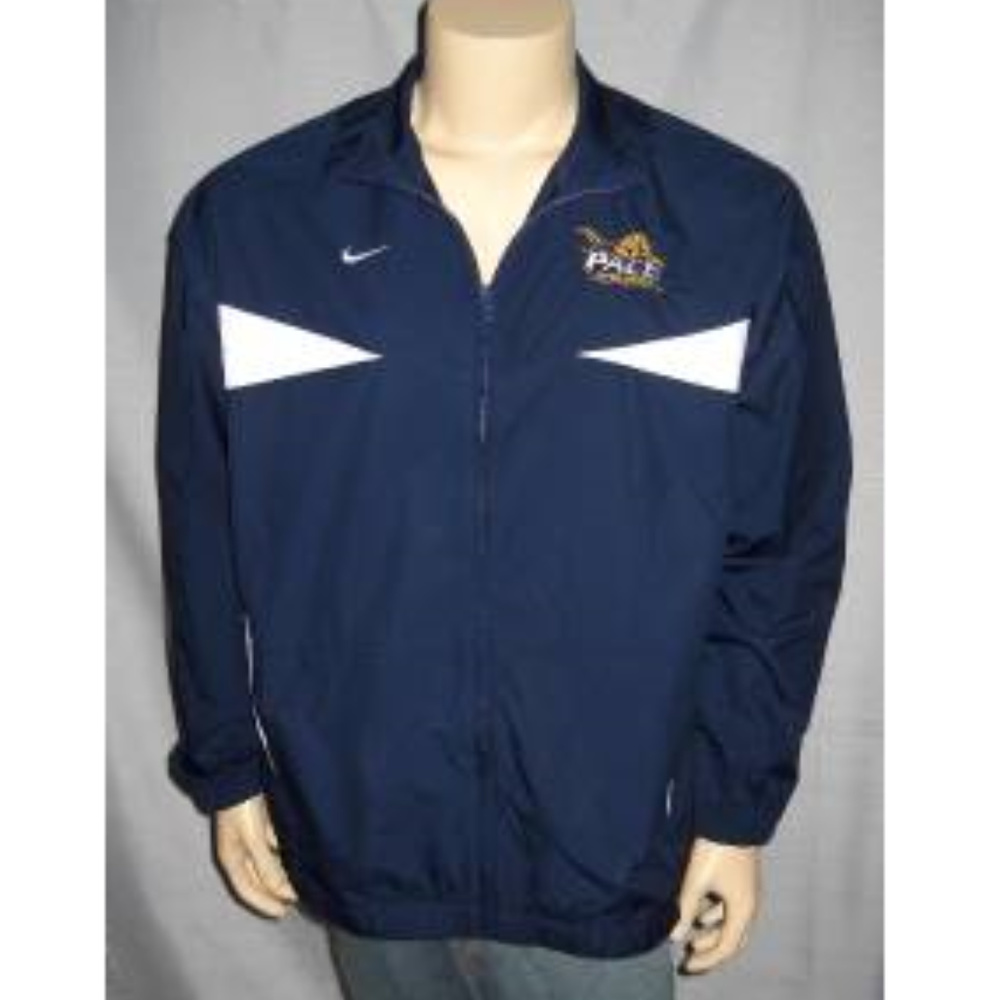 NIKE Pace University Storm Fit Jacket Setters Full Zip Pockets Coat Mens